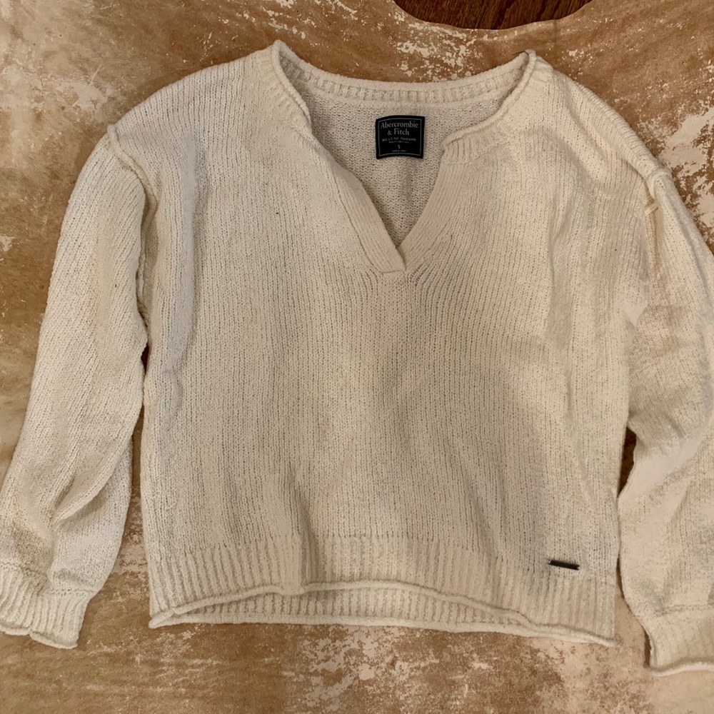 Abercrombie Cream Sweater